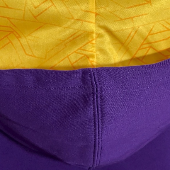 GEN 2 LSU PURPLE & YELLOW 1/4 ZIP YOUTH/WOMENS HOODIE SZ LG 14/16 - Picture 13 of 13